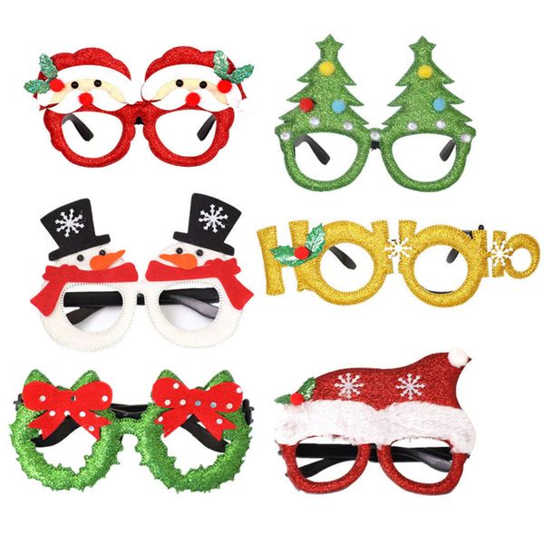 

christmas santa snowman glasses kids gift favors xmas party decoration dropshipping