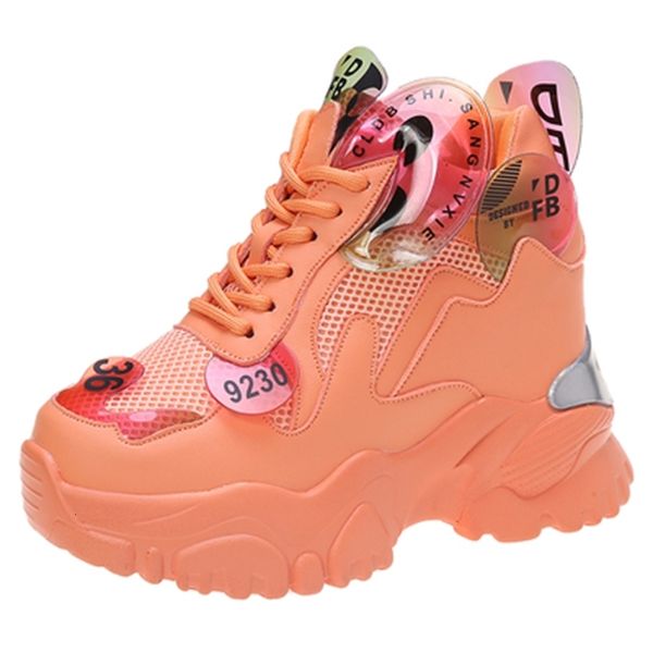 

new sneakers 2021 ten centimeters in breathable high heels female internal increase gross shoes soles mujer deportees 6lda, Black