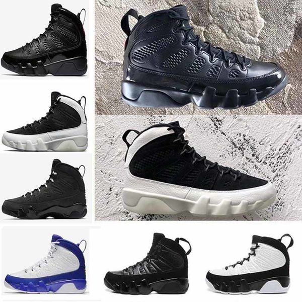 

new bred 9 la oreo 9s men basketball shoes black white sneakers space jam cool grey anthracite men sports shoes trainer size 41-47