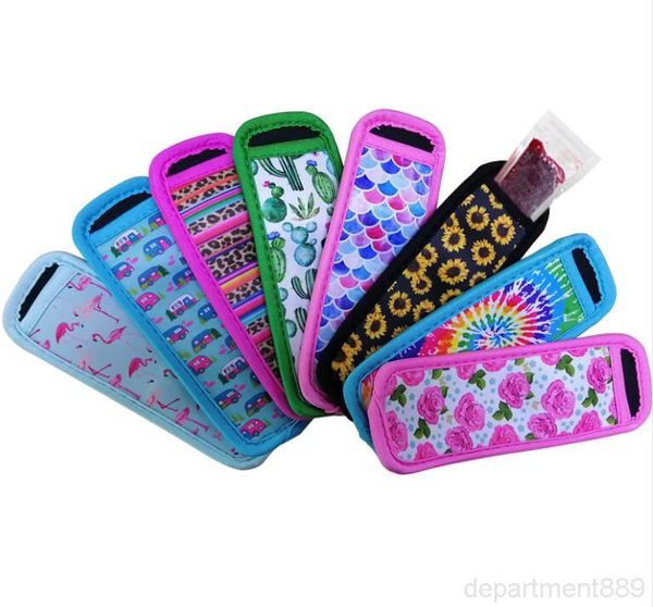 

new printing antiing popsicle holders bags ice pop neoprene insulator er holder sleeves kids summer novelty gift owc1206