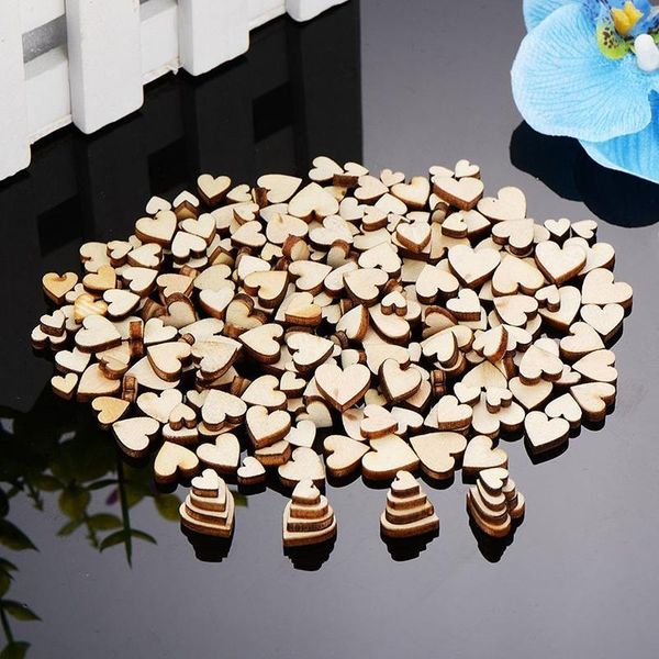 

200pcs wooden heart confetti for craft wedding party favor baby shower decor diy table scatter birthday de sqcmfl