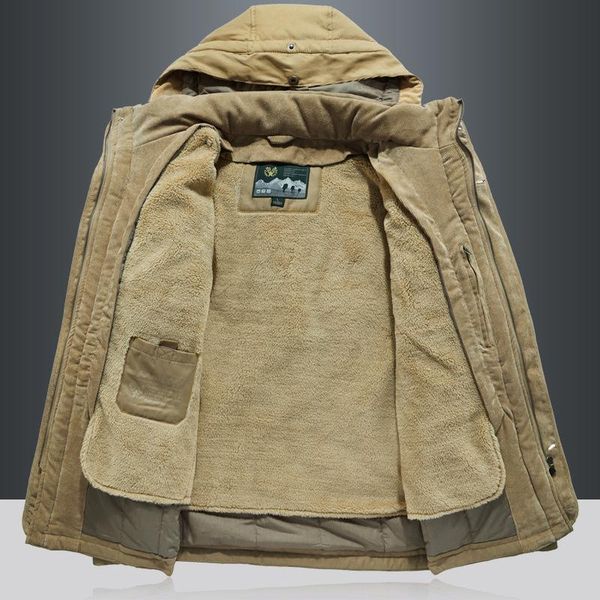 

outdoor jackets&hoodies winter men's cotton padded jacket climbing hiking plush thickened detachable cashmere inner coat, Blue;black