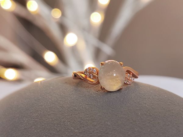 

лист изумруд кольцо, Golden;silver