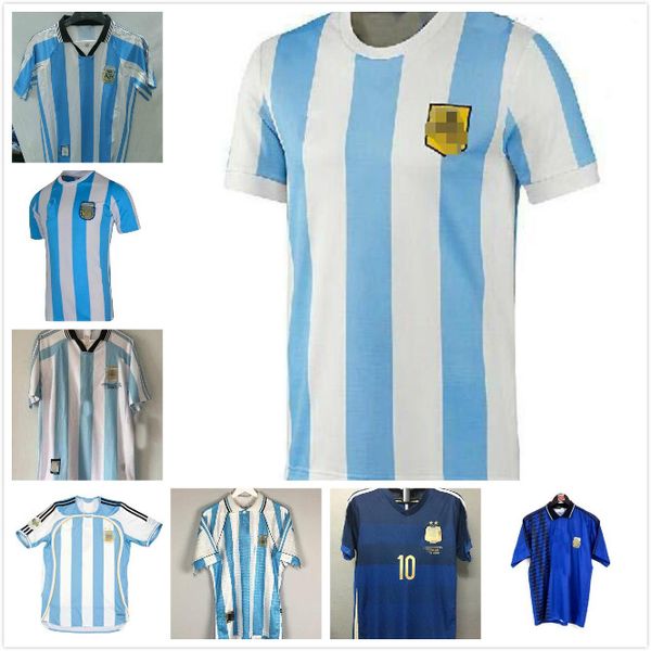 

argentina 86 retro maradona 94 argentina copa america 78 vintage classic messi soccer jersey aguero dybala icardi football shirt, Black;yellow