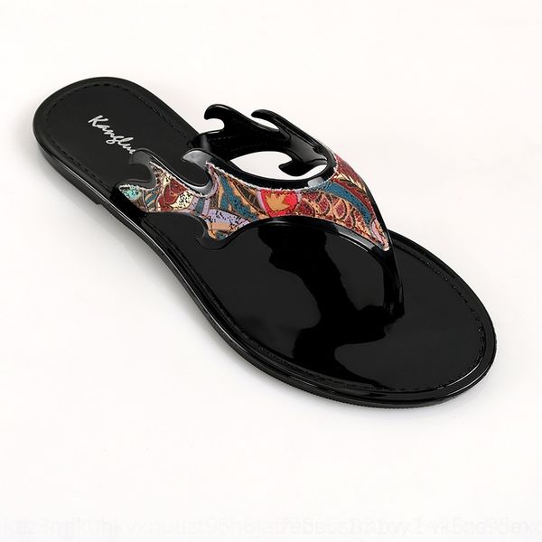 

8dsy new summer women slippers fashion indoor slippers house outdoor female thick bottom non-slip flops beach fashion flip slides 35-40, Black