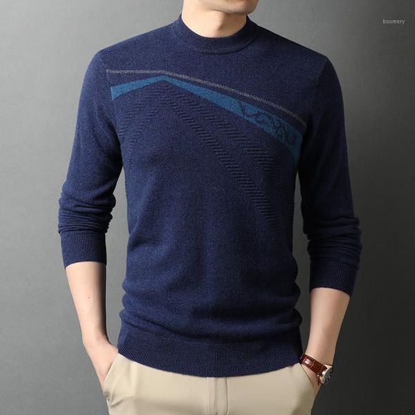 

100% cashmere sweater men o-neck pullover 2020 autumn winter super soft warm striped knitted jumper pure wool jersey1, White;black