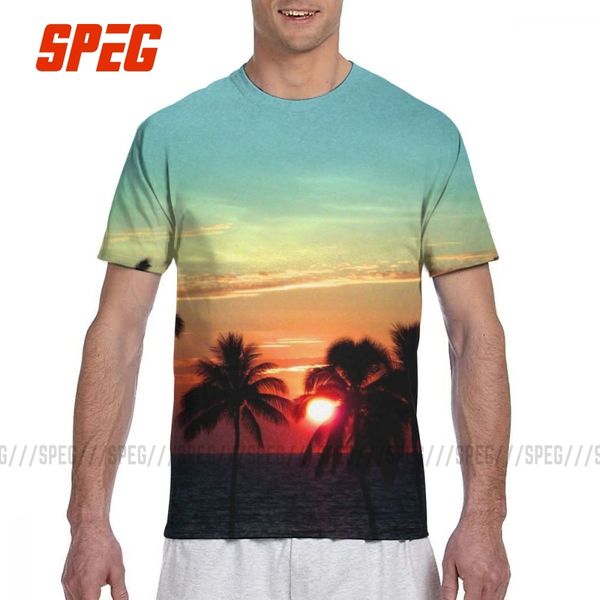 

закат на мауна кеа бич гавайи лето тройники с коротким рукавом all over печать полное 3d полиэстер партия tops толстовка с капюшоном hoodie