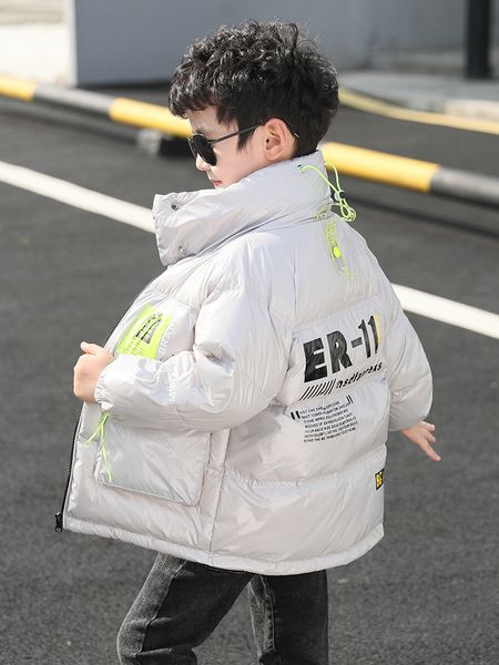 

for boys and clothes 2020 new foreign style children's cotton padded coat thickened winter down, Blue;gray