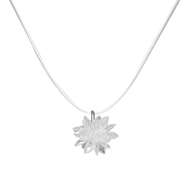 

pendant necklaces jewelry invisible transparent fish line necklace collarbone chain, korean version of the simple student sen neck neckban, Silver