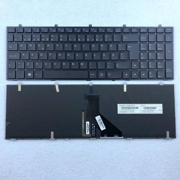 

swiss european sweden italian backlit keyboard for clevo w350 w670 w370et w655 w350sk w370st w350st w350et w650 w670sc series1