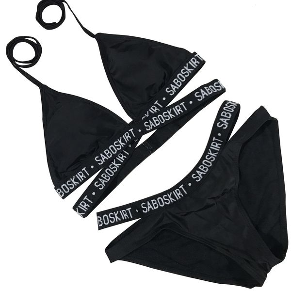 

shoulder strap love bikini 2019 new swimsuit, White;black