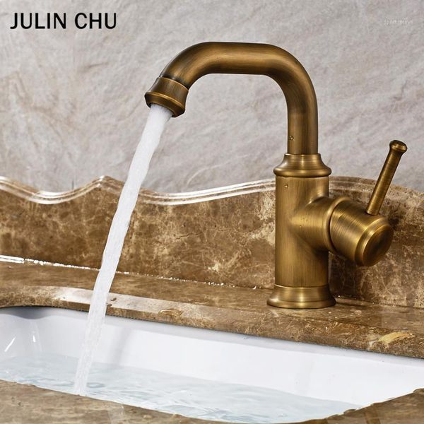 

bathroom sink faucets bronze basin faucet antique and cold water mixer tap for kitchen washroom lavatory vessel taps single handle1