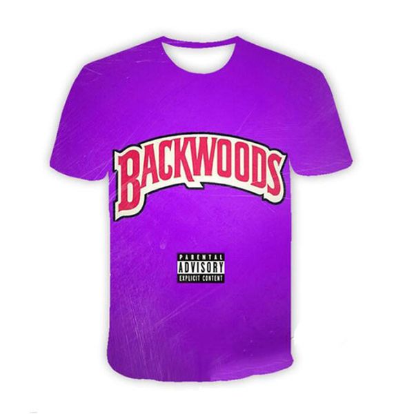 

new fashion women/men's 3d print backwoods casual t-shirts j18, White;black