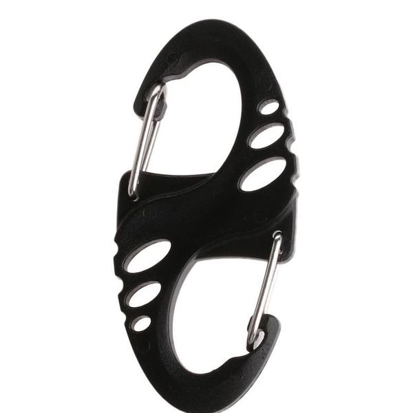

5pcs plastic steel climbing hook s type carabiner dual buckle edc keychain mini 5pcs qylnpw