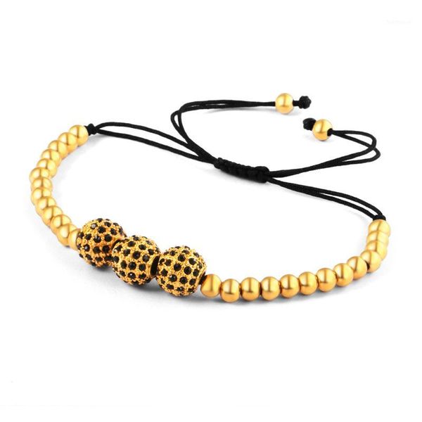 

(10pcs) anil arjandas men bangle 10mm pave setting black cz beads 24k gold 5mm beads braiding macrame bracelet for women1