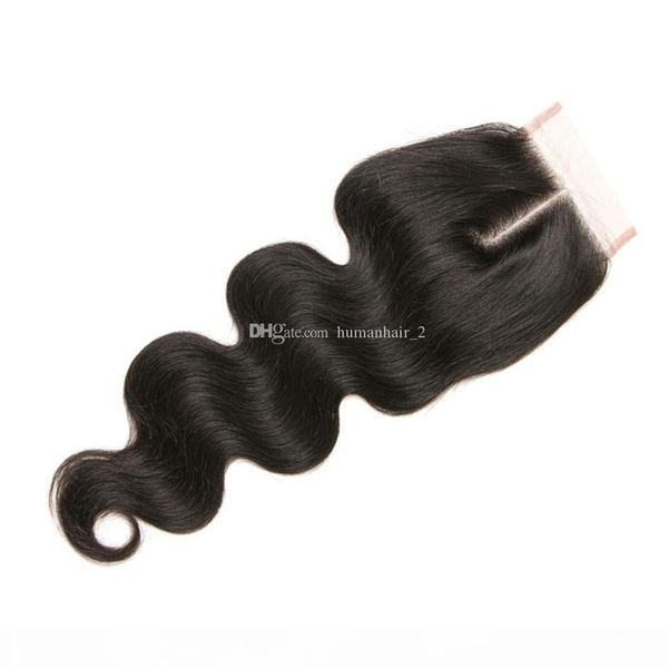 

волосы для тела волна богородица lace волос закрытие natural color 10" до 22" 4x4 швейцарского шнурка бразильских человеческих волос top clo, Black;brown