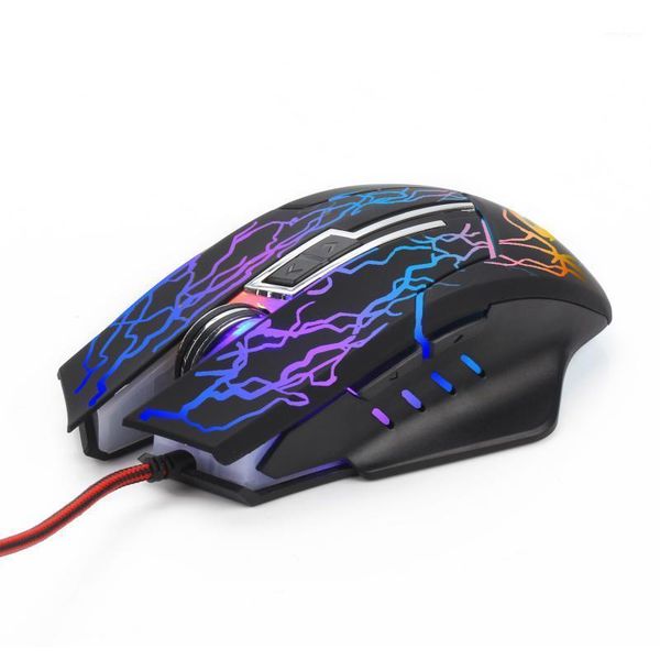 

mice ergonomic wired gaming mouse 6 button led 2400dpi usb computer gamer silent mause with backlight for pc lap