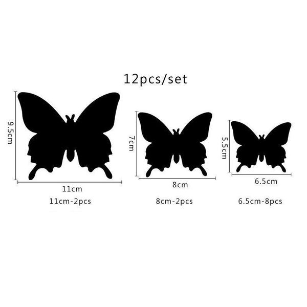 

1 set gold silver 3d butterfly mirror wall sticker wall decoration for diy kids room home decoration party wedding de bbymkc