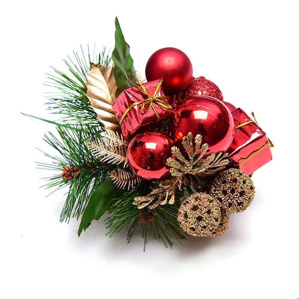 

pip berry picks fruit flower stamens glitter ball gift box artificial pine pick christmas decoration