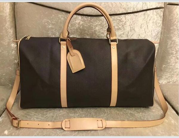 Neue mode Hohe qualität männer und frauen Lock schlüssel reisetasche seesack gepäck große kapazität sporttasche reißverschluss 55 CM