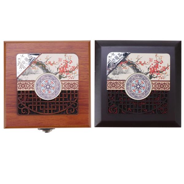 

delicate wooden bracelet storage box jewelry packaging case, square wood gift box showcase jewelry display, Pink;blue