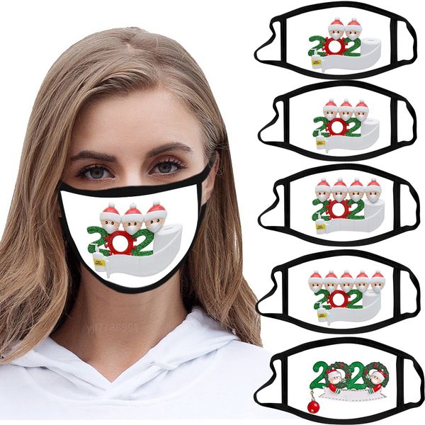 

карантин рождество маски дни рождения партия украшение подарки продукт персонализированный семьи из 4 украшения pandemic социального дистанц