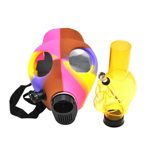

tabacco smoking pipe sillicone mask acrylic water bong creative face masks silicone