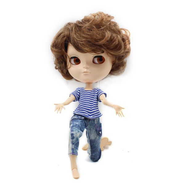 Ghiaccio DBS Doll Boy Body Borgo Capelli castani senza trucco Pelle bianca 1/6 30 cm LJ201031