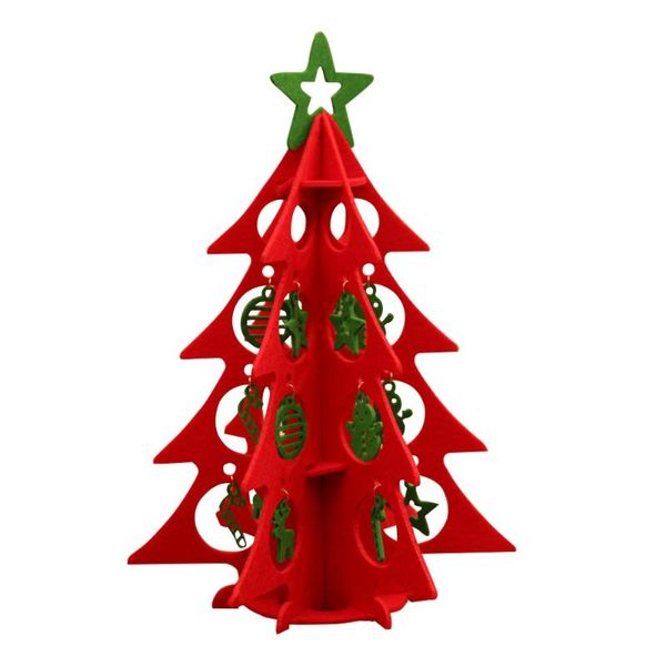 

christmas decorations felt tree decoration set kids xmas gift diy three-dimensional cloth art