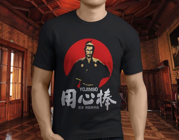 

short sleeve t shirt men japan akira kurosawa samurai toshiro mifune yojimbo men's black t shirt s 3xl sport hooded sweatshirt hoodie