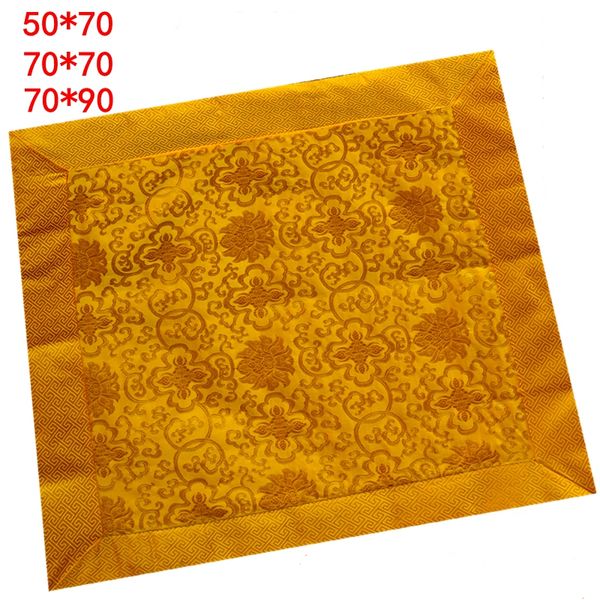 

luxury tibetan-style scripture book pad enshrine buddha cover cloth chinese silk brocade tablecloth implement table mat