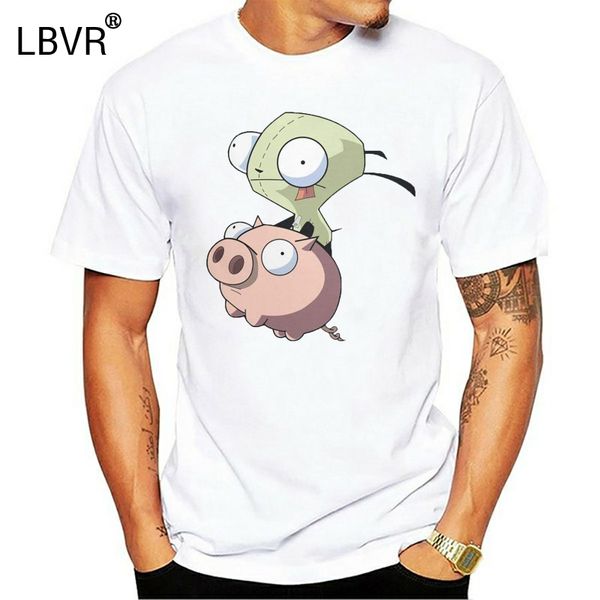 

luxendary big&tall sizes t shirt 3d print of invader zim girs refined short sleeve crewneck shirts short sport hooded sweatshirt hoodie