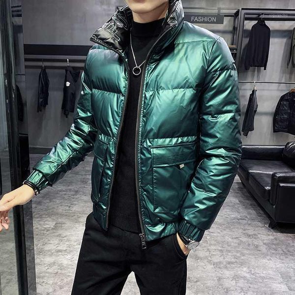 

green bomber jackts man winter coats down puffer jackets fashion snow short jacket coat winter men parka thick mens clothes1, Black