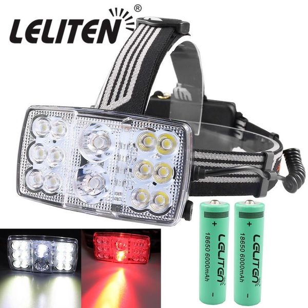 

usb перезаряжаемых 11 режим 14 led белых красного света фар рыбалка фонарь фонарь фара охота лампа факел wmteay xhlight