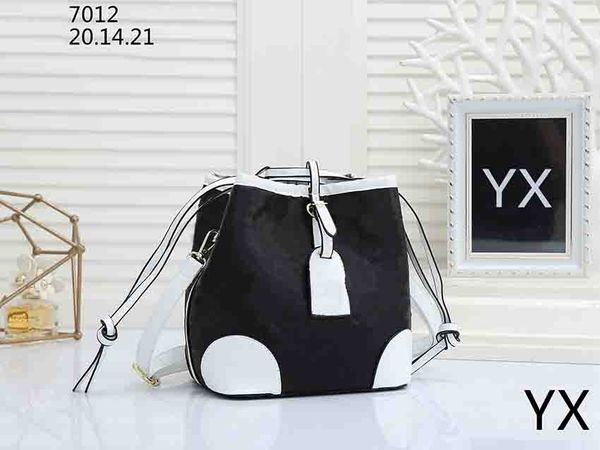 

zz women handbags totes fashion women's bags embossing shoulder bags portable drawstring messenger bag's bucket bag string 20x21x1