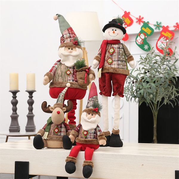 

snowman, window stretch elk, doll, santa claus, display, scenes, decorations and gifts