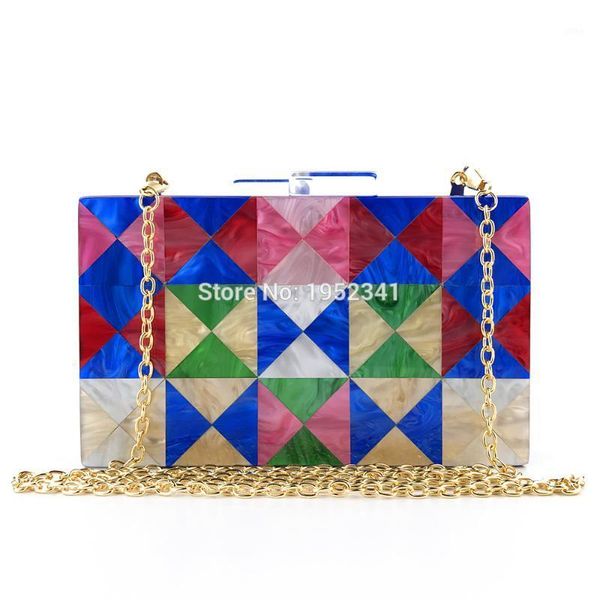 

evening bags oc4123 wholesale high qulaity women bag multi color handmade party acrylic bag1