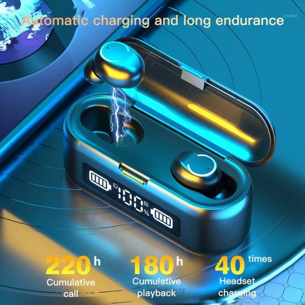 

wireless headphones bluetooth earphones v5.1 tws 2000mah led 9d stereo sports waterproof earbuds headsets earphone headphone1