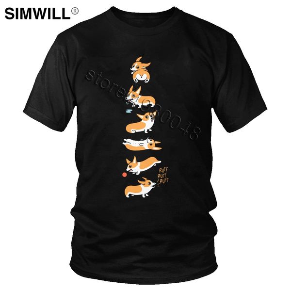 

марка последние смешные корги милашки с коротким рукавом юмор собаки досуг tee бойфрендом подарка одежда спортивная толстовка с капюшоном то