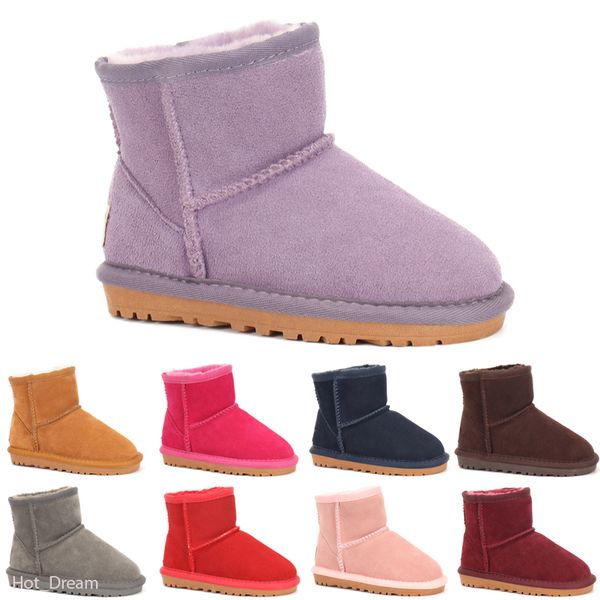 

latest design short baby boy girl women kids bow-tie snow boots fur integrated keep warm boots eu size 25-41, Black