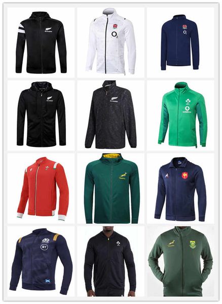 

2021 six nations scotland ireland rugby jersey home shirt jacket and hoodie national team ireland irfu training clothes hoodies 5xl, Black;gray