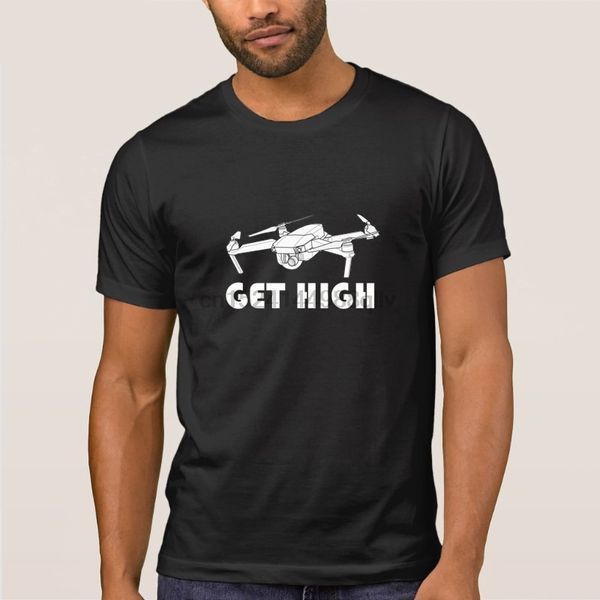 

humor tshirt homme get high flying drones t shirts graphic printed hiphop basic solid big sizes 3xl tee shirt sport hooded sweatshirt hoodie