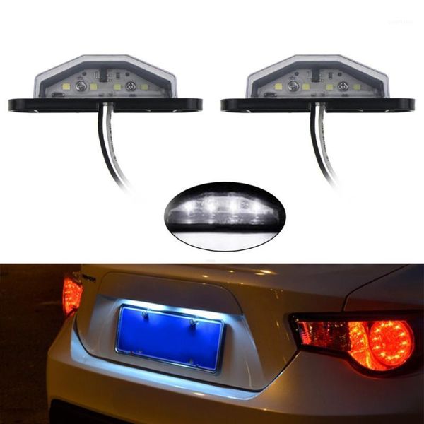 

2pcs/set led number plate light truck ute trailer plate light with 4pcs high brightness leds for 10-30 volt vehicle1