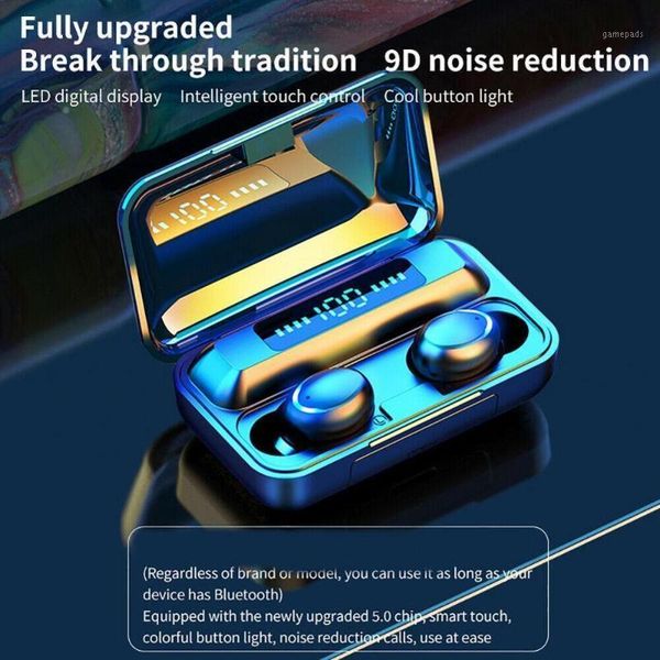 

lutiore 3500mah power bank tws true wireless bluetooth 5.0 earphones gaming sport auto pair cvc8.0 noise reduce for1