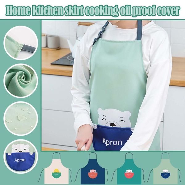

aprons selling in 2021 1pc kitchen cleaning apron polyester household waterproof support wholesale and drop