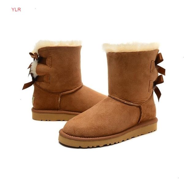 

christmas new australia classic tall winter real leather bowknot women's bailey bow snow boots shoes boot