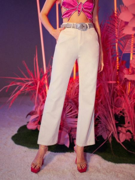 

high waist wide leg pants k4nb#, Black;white