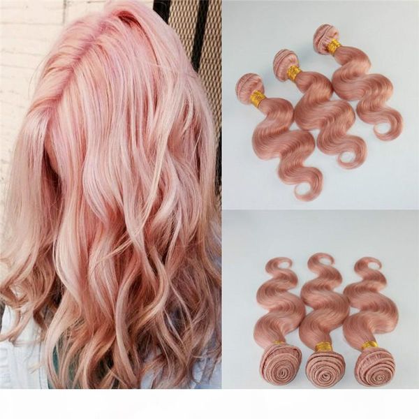 

baby pink human hair bundles 100% unprocessed remy hair weave 8a grade virgin hair extensions body wave double weft weaving 100g, Black