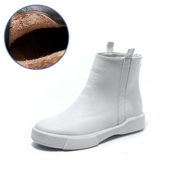 

more 2021 new 34-42 women's high-quality leather winter retro fashion teddy shorts black boots a3um