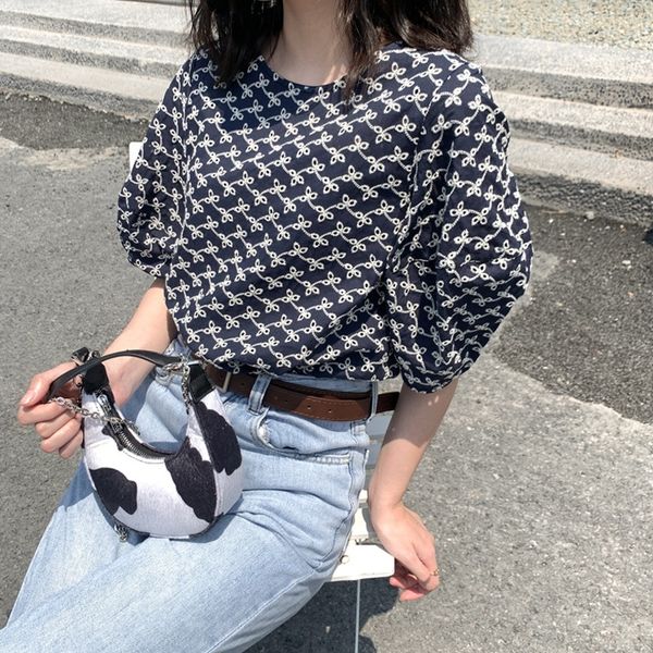 

kpzhy orange zhi 2020 loose new t-shir color hollow out mori women's tshirt shirt shirtkorean solid summer short sleeve round neck wome, White